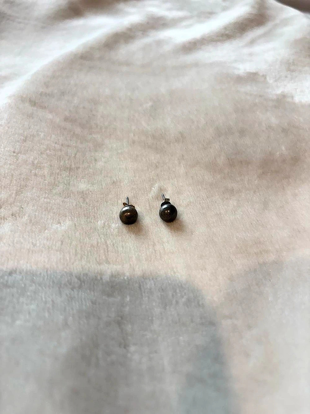 Sterling Silver Pearl Stud Earrings
